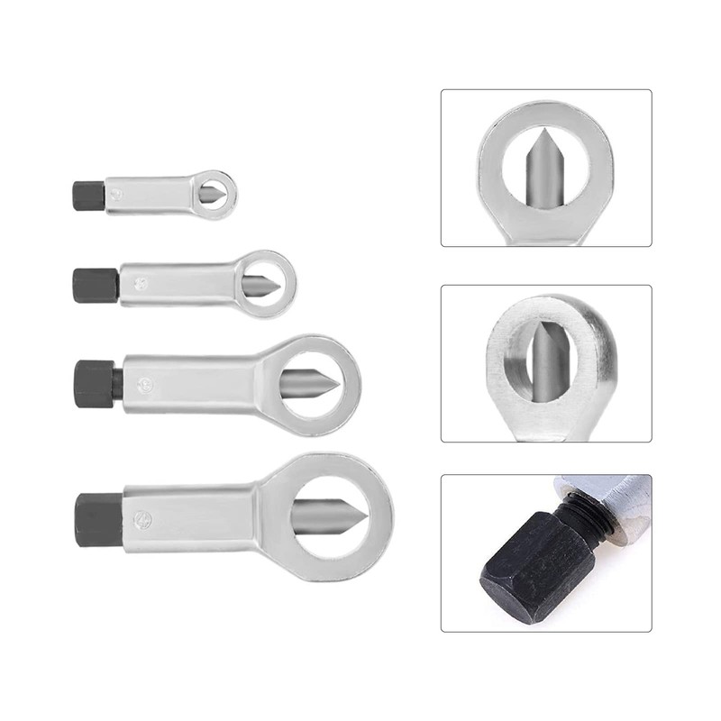 4PCS Nut Splitter Tool, Metal Heavy Duty Nut Splitter Breaker