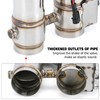 PQY Universal 2.5 Inch Stainless Steel Exhaust Pipe Kit