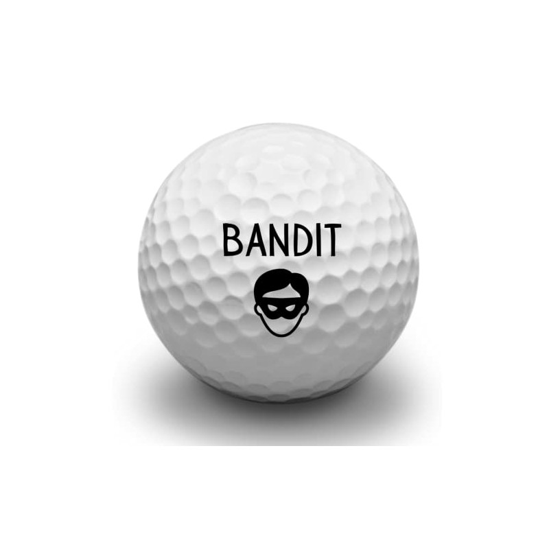 Second Ave Pack of 3 Joke Funny Golf Balls Bandit