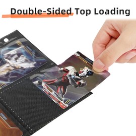 Stysdsf 360 Pockets Trading Card Sleeves, Premium Double Side Card Sleeves Pages for 11 Ring Binder, 9 Pocket Card Protectors Sleeves for Hockey Cards, Baseball, MTG, Yugioh, Business Cards & Coupons