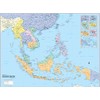 Cool Owl Maps Southeast Asia Wall Map Poster Laminated 32"x24"