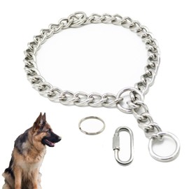 GVSS Training Collar for Dogs 50 cm x 3 mm, Adjustable Steel Control Collar for Dogs or Puppies, for Pets