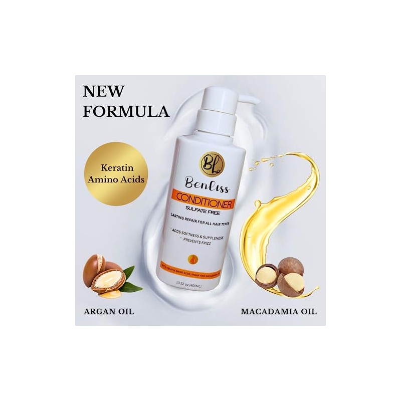 Set de Champú y Acondicionador Con Aceite de Argán y