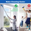 Wall Cleaner Mop with 63" Long Handle, 2 in 1