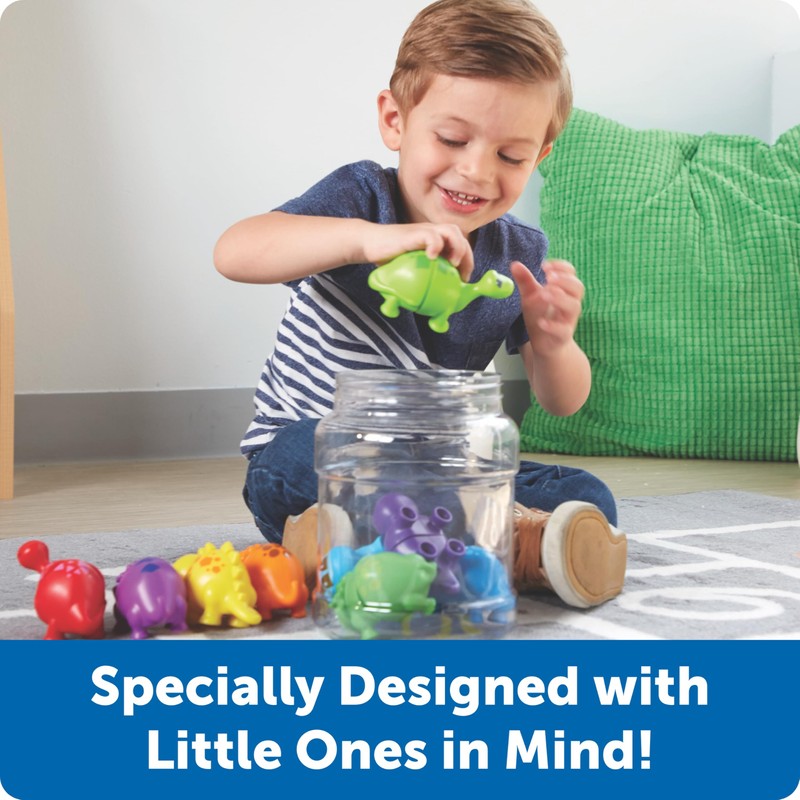 Learning Resources Snap-n-Learn Matching Dinos - Dinosaur Toys, Mini Plastic