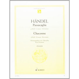 Passacaglia g-Moll / Chaconne d-Moll: Klavier.: piano. (Edition Schott Einzelausgabe)