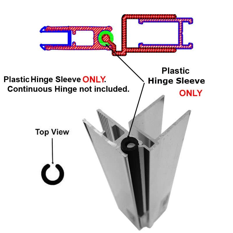 Gordon Glass Plastic Hinge Sleeve ONLY for Shower Doors with