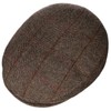 Lipodo Flat Cap with Checked Pattern Men's - Lined Flat