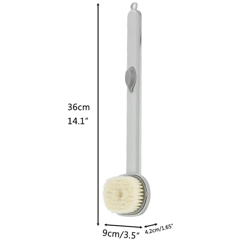 Cepillo de Ducha Mango Largo Cricia – Exfoliación y Masaje