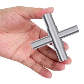 Llave multifuncional de 4 vías, llave de cruz de acero, llave universal de apertura, fontaneros, electricistas, herramienta para medidor de agua, gas, llave de apertura de caja