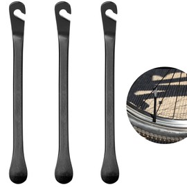 KIRZAX Reifenheber Fahrrad, 3 Stück Metall Fahrrad Reifenheber,Stark Robust Fahrradreifen Montagewerkzeug Wechselnwerkzeug,Montagehebel Montierhebel Fahrradreifen Reparatur