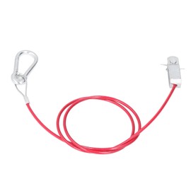 Breakaway Cable Trailer Safety Rope, 3.3Ft Heavy Duty for RV Emergency Camper, Anti-Lost Brake Cable, Spring Towing Coiled Wire Cables