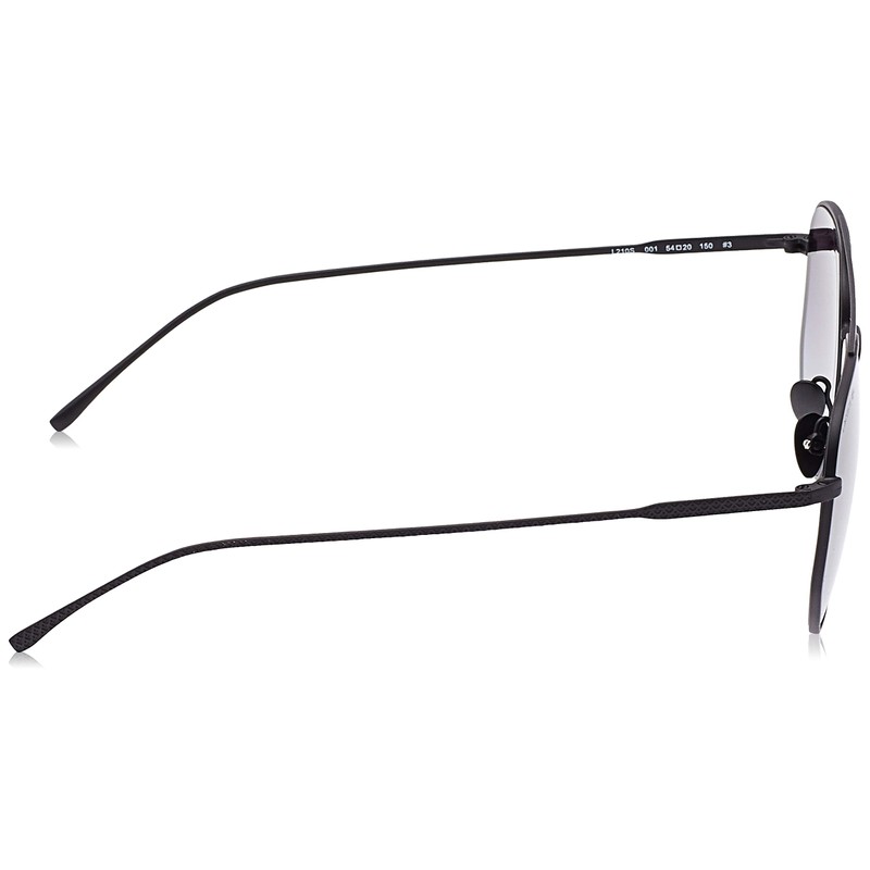 Lacoste L210S Square Sunglasses, Black Matte/Grey Gradient, 54 mm