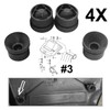 Ieron 4 x Engine Cover Grommets Replacement - Engine Plug