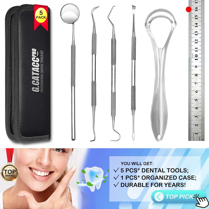 Dental Tools, Teeth Cleaning Tools, Plaque Remover for Teeth, Professional