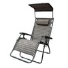 Oversized Zero Gravity Chair with Sunshade and Drink Tray -