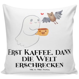 Mr. & Mrs. Panda Martinssingen Cushion Ghost Coffee Gift Sofa Cushion Decorative Cushion 40 x 40 cm Cushion Cover 40 x 40 cm Gift Cushion 40 x 40 Washable