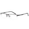 Jcerki Photochromic Gray Reading Glasses +1.00 Strength Half frame Men