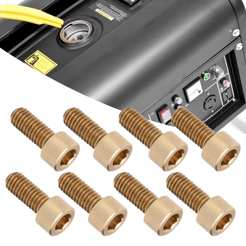 50Pcs Cap Hex Socket Screw Copper Fastener Hardware Tools Industrial