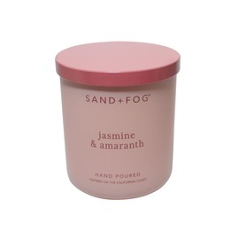 Sand + Fog Scented Candle - Jasmine Amaranth – Additional Scents and Sizes – 100% Cotton Lead-Free Wick - Luxury Air Freshening Jar Candles - Perfect Home Decor – 10oz
