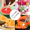 Eniyou Watermelon Cutter 2-in-1 Watermelon Cutter Fork 2-in-1 Watermelon Fork