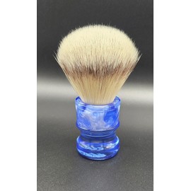 The Razor Company Shave Brush - TRC 24mm Blue Pearlized Ice Synthetic Shaving BrushBrand New