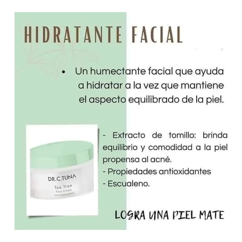 Crema Facial /piel Grasa/suero/acné Y Jabón Tea Tree Farmasi
