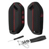 QBUC for 2PCS Kia Key Fob Cover with Keychain Soft