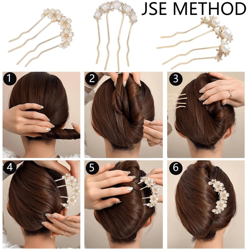3 Piezas pasadores para cabello mujer