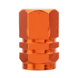 TOMALL Orange Hexagon Style Wheel Tyre Valve Caps for SUV 4WD Rims Dust Cover