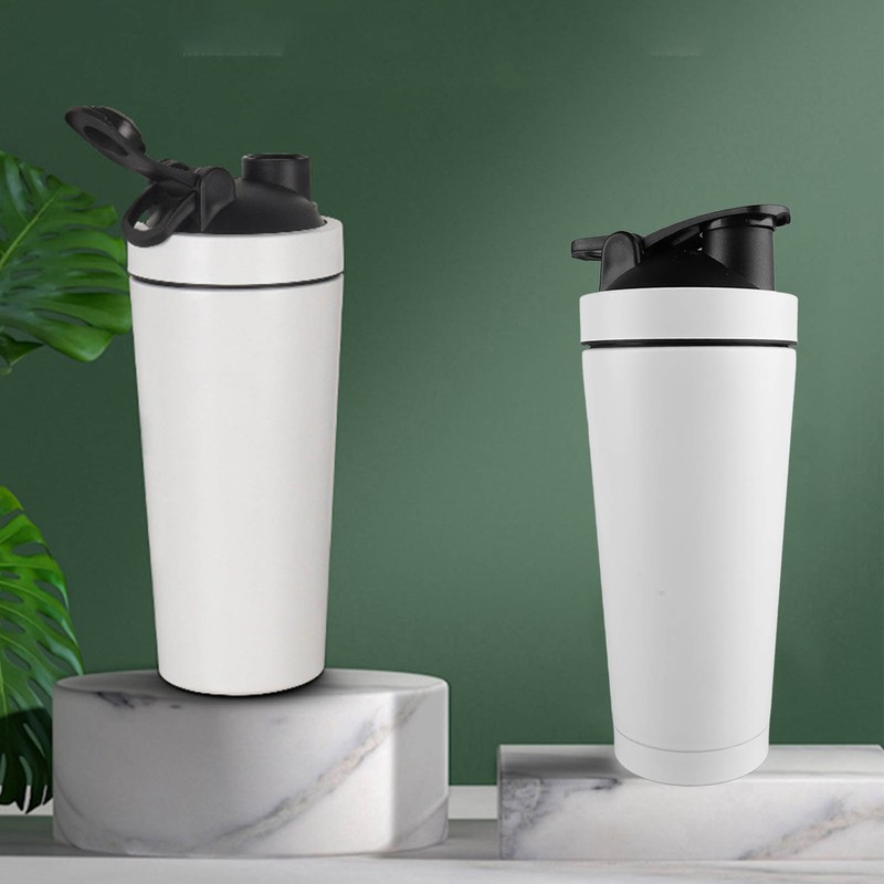 Sports Insulated Water Cup 750ml Double Layer Threaded Mouth Stainless