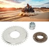 410 Sprocket Toothless Flywheel Kit with Silver Adapter Steel Light