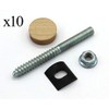 Stair Handrail Bolt Kit - Includes (10) Rail Bolts (3