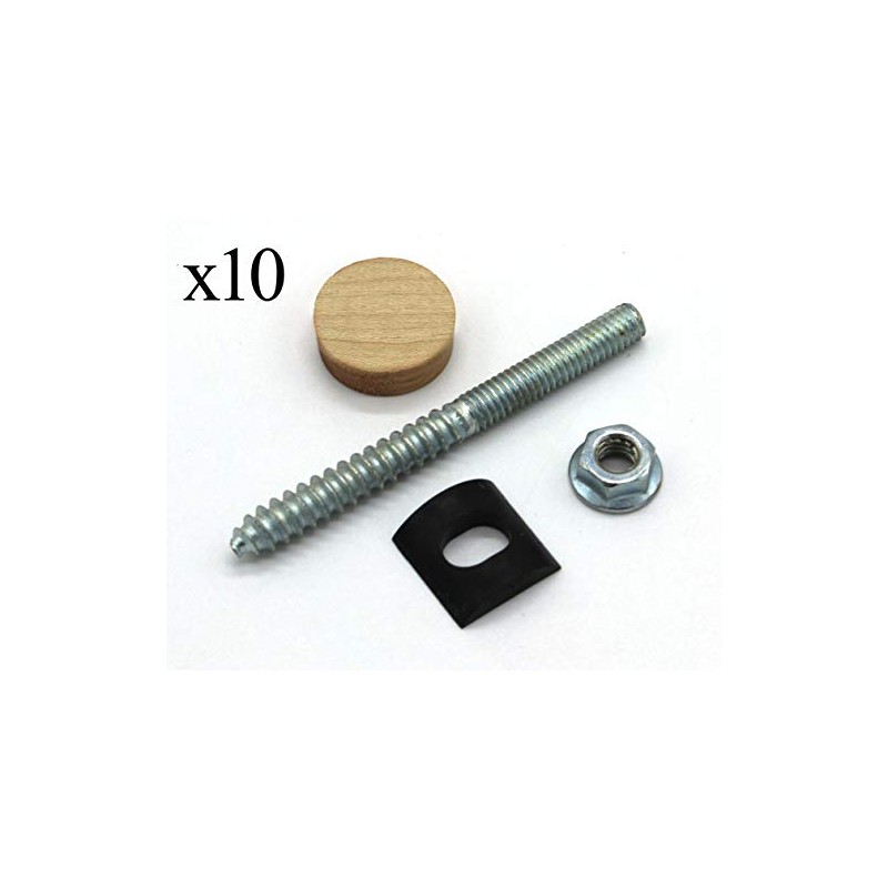 Stair Handrail Bolt Kit - Includes (10) Rail Bolts (3