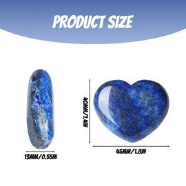 45mm Lapis lazuli crystal heart shaped lapis lazuli gemstone heart shaped gift crystals gifts for women crystal odd stone jewelry