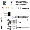12 Pods Segmented Metal RGB LED Rock Lights, Waterproof Aluminum