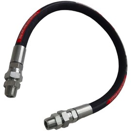 Upgraded Compressor Jumper Hose Both Sides Fittings 3/4" x 40 NPT Male Connector 700 PSI High-Temperature 320°F Both Sides Fittings Rotate Freely