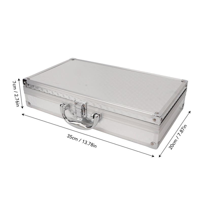 Multifunction Storage Box Large Capacity Buckle Closure Aluminum Tools Organize