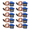 10Pcs SG90 9g Micro Servos for RC Robot Helicopter Airplane