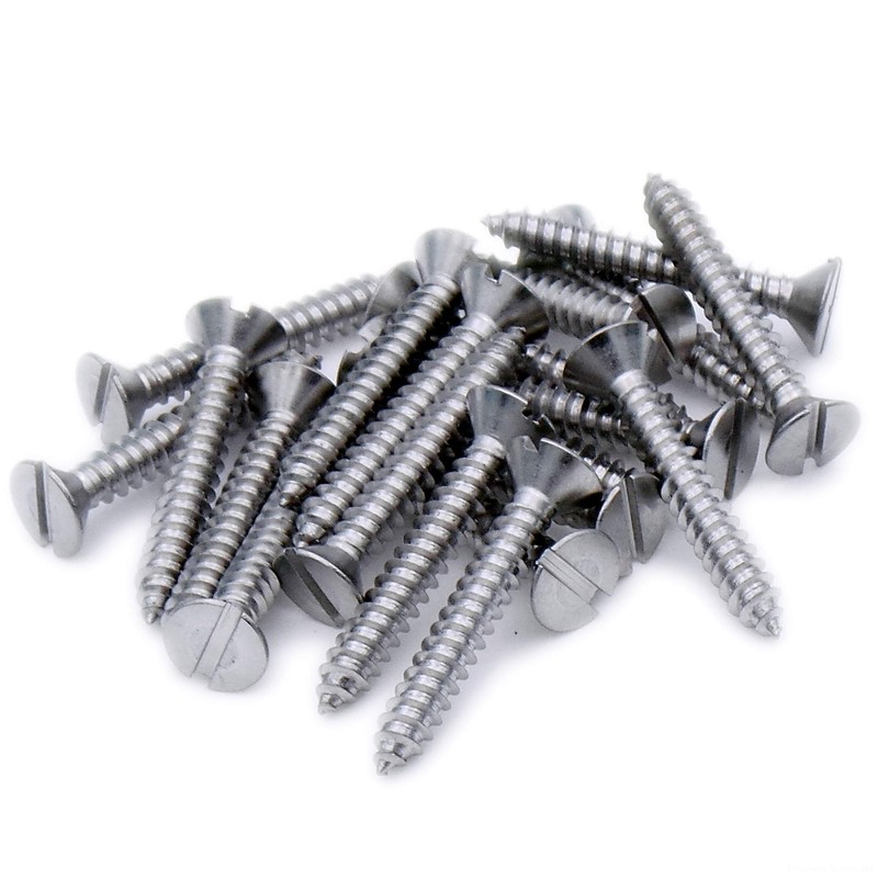 No.4 x 0.25 (2.9mm x 6.5mm) Slot Countersunk Self-Tapping Screw