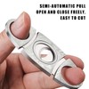 1 Stainless Steel Cigar Cutter, 1 Leather Case, Cigar Tools,