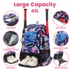 Softball Bag,Softball Bat Bag For Youth Adults,Baseball Bag with Fence