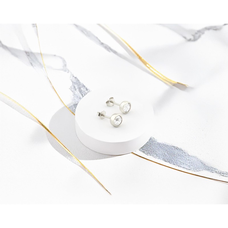 SOFIA MILANI - Women's Earrings 925 Silver - Zirconia Stud