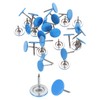 uxcell 30Pcs Push Pins, 11mmx10mm Round Flat Head Decorative Thumb