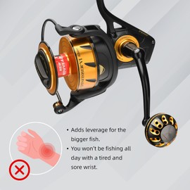 GOMEXUS Power Handle Compatible for Penn Spinfisher VI VII Slammer III IV(Make Sure Your Reel Model,Not for All Spinfisher Long Cast/V)-Please Pay Attention to The Adaptation Table