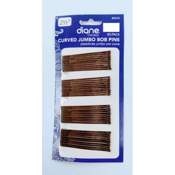 D410 - Diane 2 1/2 "Bob Hair Pins Bronze -