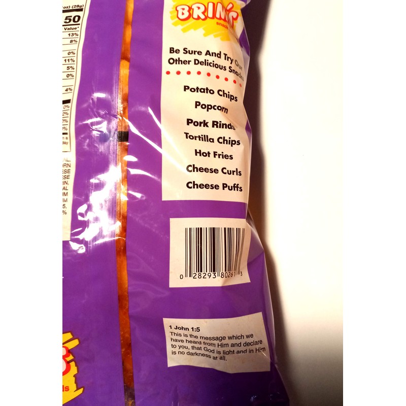 Brim's Cheese Balls 9 oz Bag Made with Real Cheese