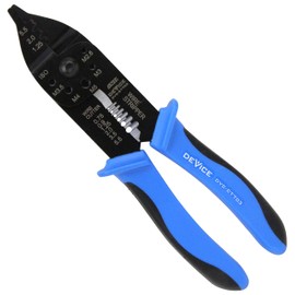 SK11 DEVICE Crimping Pliers DVC-CT703 Elastomer Resin Grip for Open Barrel Terminals