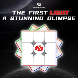 LogicTwist Fanxin HuDong Light 3x3 Maglev Magnetic UV 3x3 Speed Cube - Puzzle Magic Cube for Kids & Adults