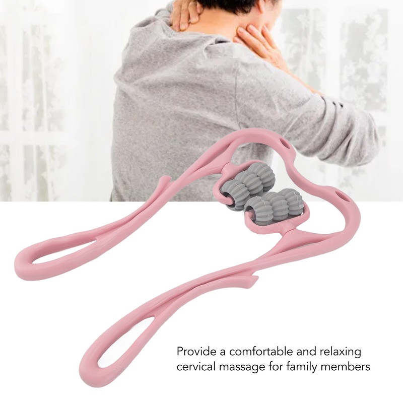 Neck Massager Roller 6 Balls Massage Point Relieve Fatigue Manual